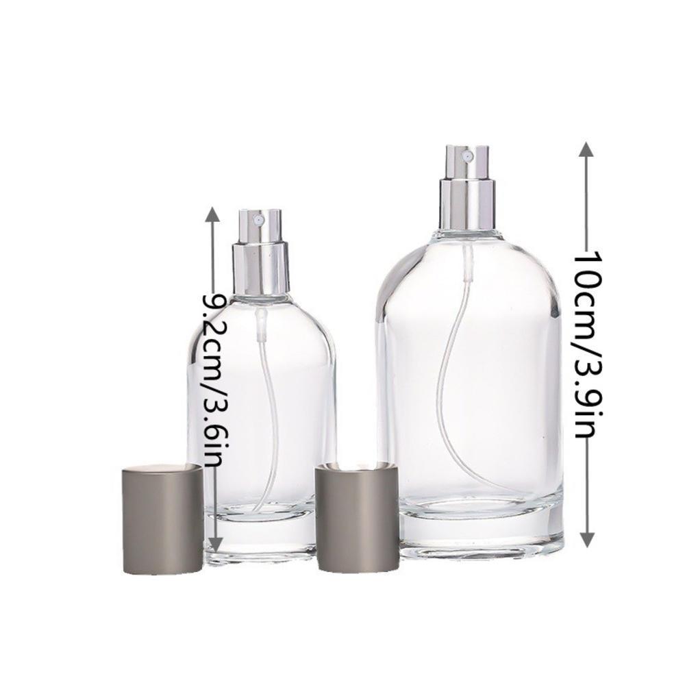 30/50ml Leere nachfüllbare Glasparfümflasche Dickwandige Glas-Sprühflaschen Zylindrische Unterflaschen Reise Parfumzerstäuber Behälter