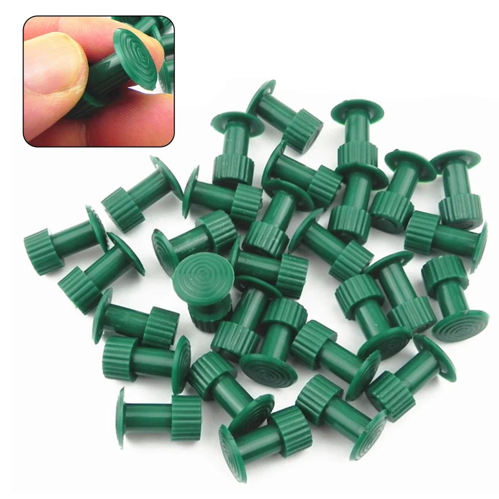 30pcs Glue Tabs Dent Removal Tools Dent Removal Tool Car Body Glue Tabs Green Plastic Car Part For Dent Lifter Slide Hammer