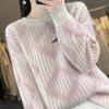 Large-sized Knitted Sweater for Women Warm Jacquard Sweater Loose Autumn and Winter Casual Pullover