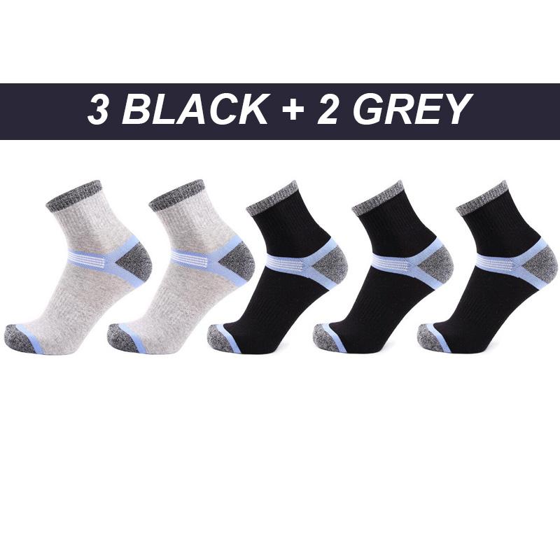 5 Pairs Hohe Qualität männer Socken Baumwolle Sport Schnell Trocknend Männer Herbst Winter Socken Strandard Thermische Männlichen Trekking EU38-45