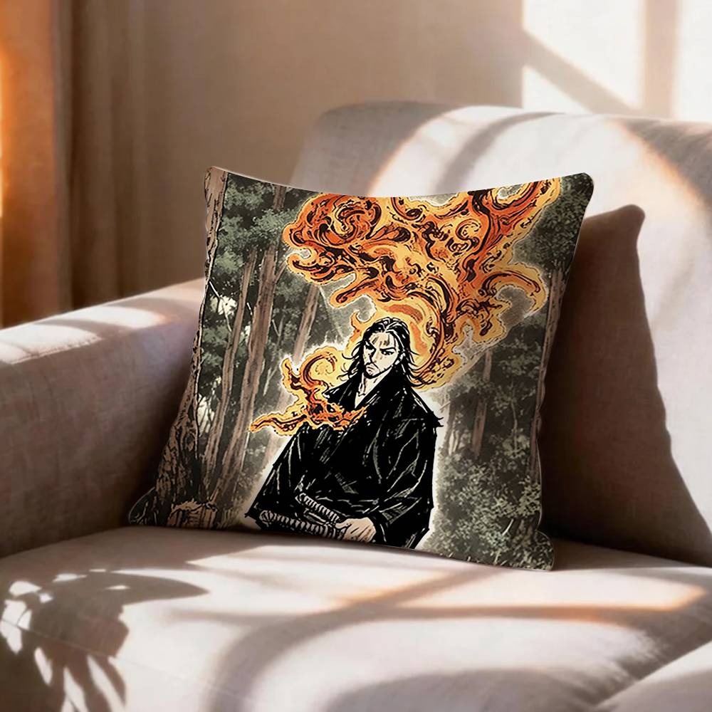 COOL Vagabond SSamurai Pillow Case Pattern Printed Pillowcase For Living Room Sofa Cushion Cover