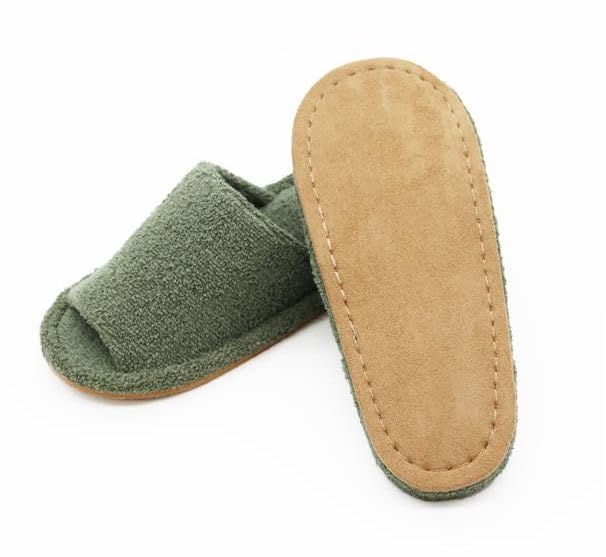 Aspersio Washable Pile Fabric Slippers with Front Openings for Coolness and Soft and these comfortable slippers are perfect for and perfect for and