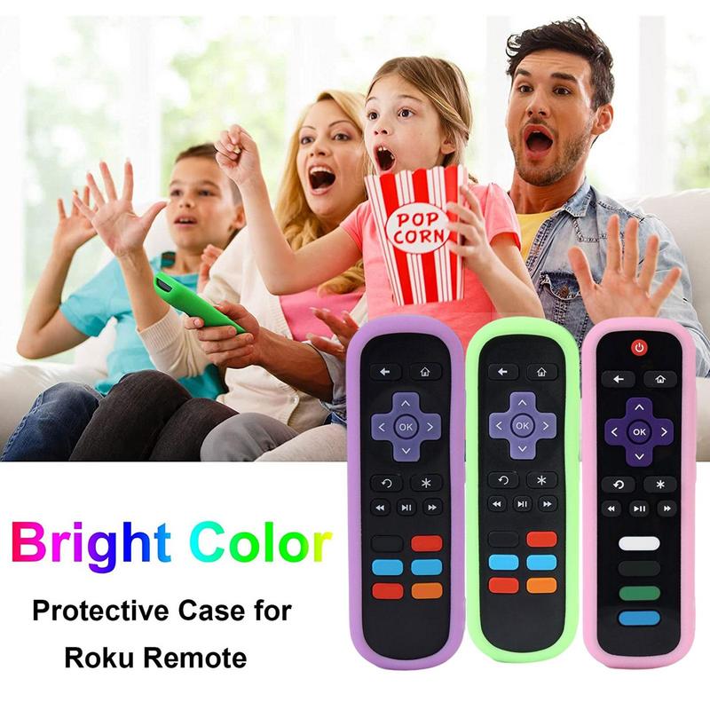 Remote Protective Case For TCL Rokus TV Steaming Remote Stick 3600R Silicone Cover Shockproof Remote Controller Skin Sleeve