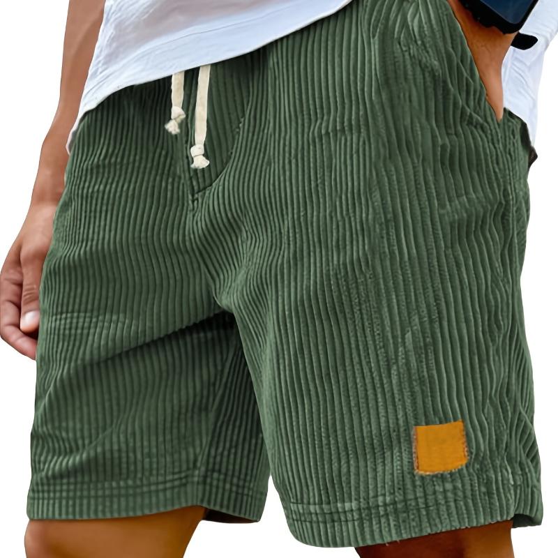 Herren Retro Modische Schnür-Freizeitshorts Mit Sorgfältig Entworfenen Taschen, Leichter Stretchstoff