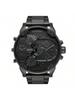 Oversized 57 Mm Chronograph Watch for Men – Multisection Steel Dial, Bold Statement Timepiece for Night Out, Streetwear & Big Statement –DZ7468