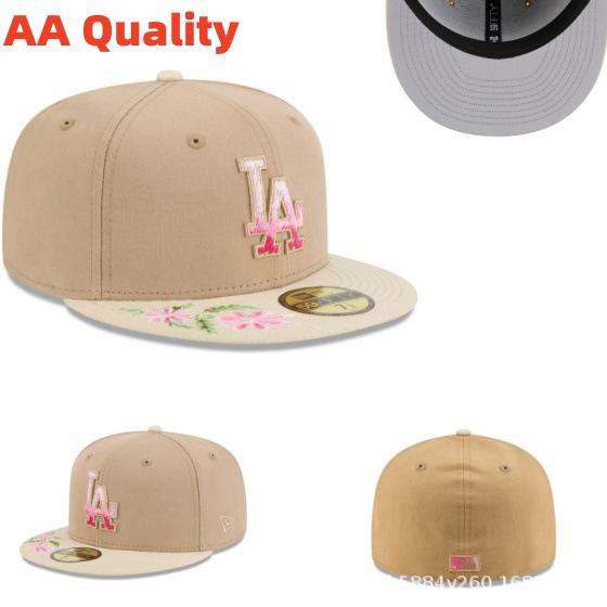 American Baseball Flat Brim Cap – LA Dodgers, NY Yankees, BOS Sox Embroidered Design, All Sizes