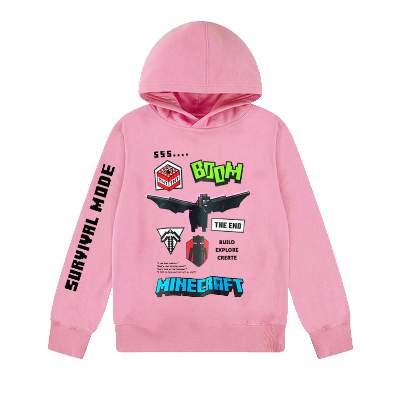 Kids Fall Hoodie with Survival game Print Boys Pullover Fall Hoodie 2025 Long Sleeve thin Casual Everyday lightweight hoodie