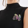 Medieval Vintage Frog Brooch Creative Cute Frog Cycling Pin Animal Brooch