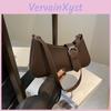 Simple Color Solid Fashionable And Belt Decoration Shoulder Bag Suitable For Shopping Wallets College Students Workers Suitable For Offices