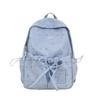 Schoolbag bow schoolbag female junior high school student star Korean version niche ins backpack college student computer bag micro pain bag