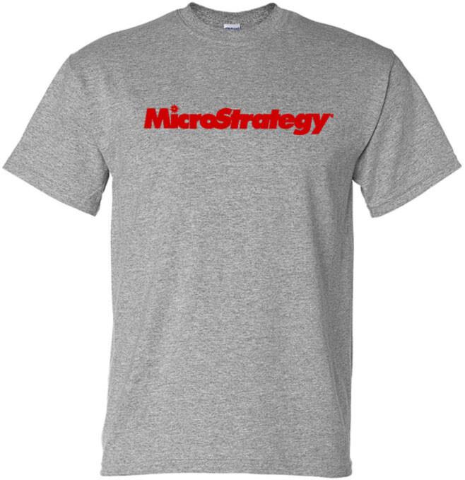Microstrategy software company t-shirt S
