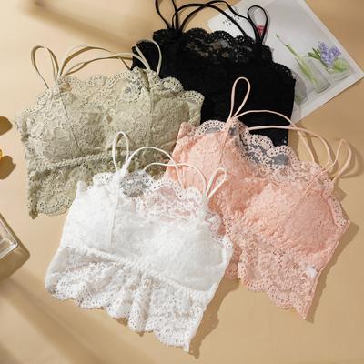 Summer Lace Wrapped Chest Tube Top Sexy Beautiful Back Camisole Women's Outerwear Inner Anti-exposure Underwear