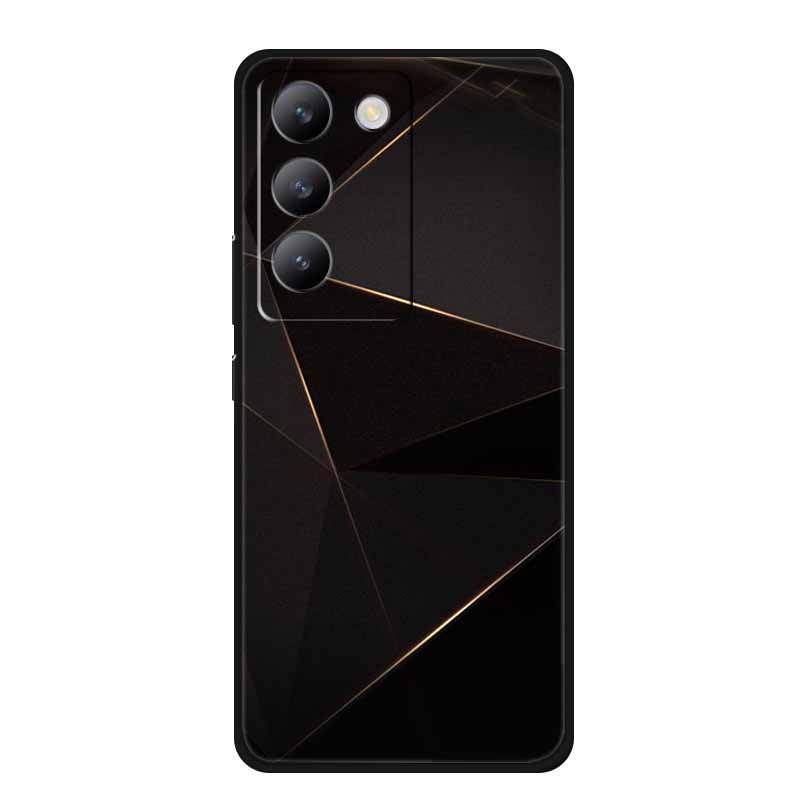 Für vivo V40 SE Hülle Luxus TPU Weiches Silikon Handy Rückabdeckung für vivo V40 SE 5G Schutz Stoßfest Blumen Mädchen Niedlich Hülle
