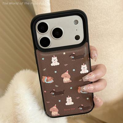 Custodia per Telefono Cucciolo Marrone per iPhone 17 e iPhone 17 Pro Max
