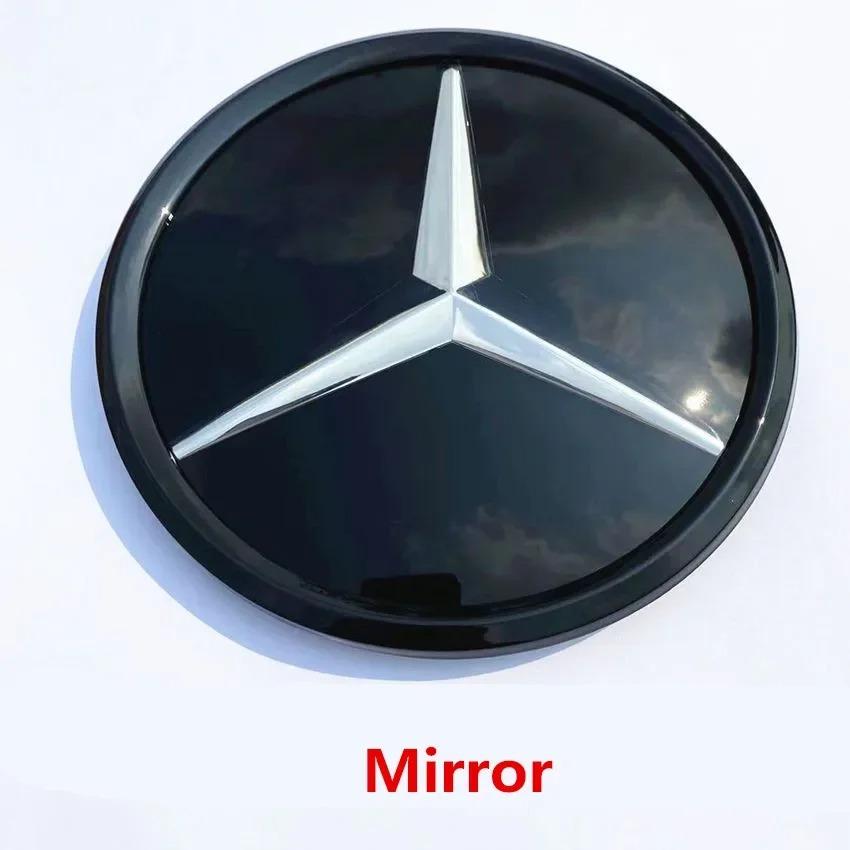 CRM1 3D Car Grill Emblem Star Badge Front Grill Logo For Mercedes Benz W204 W205 W213 X253 A B C E S CLA GLB GLC GLE GLS Accessories