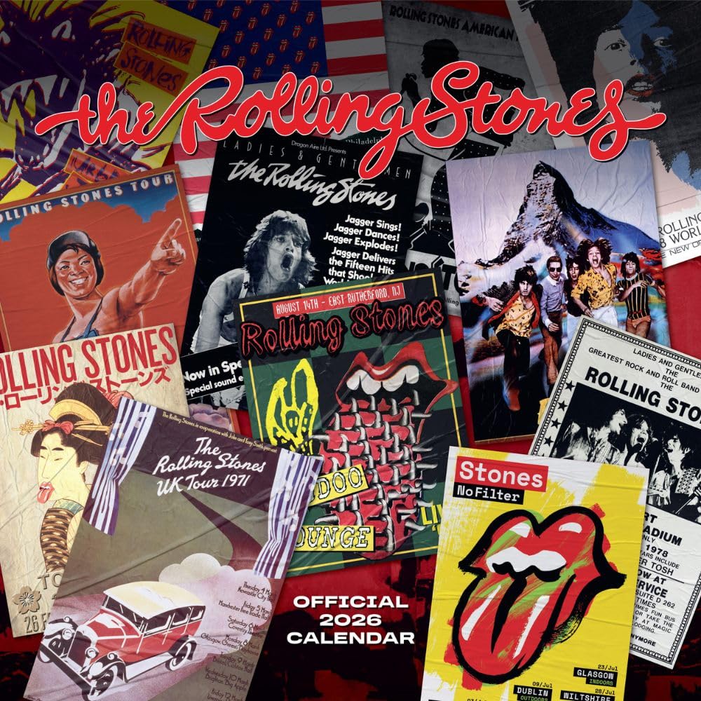 The Rolling Stones 2026 Square Wall Calendar
