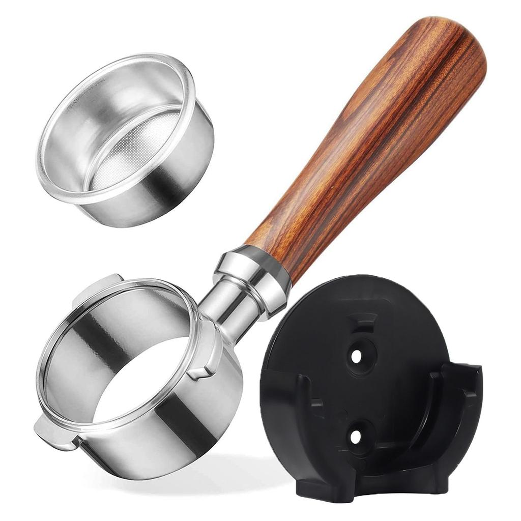 54mm Bottomless Portafilter Espresso Machine for BES870XL 870BSXL Portafilter with Holder Coffee Portafilter Accessories