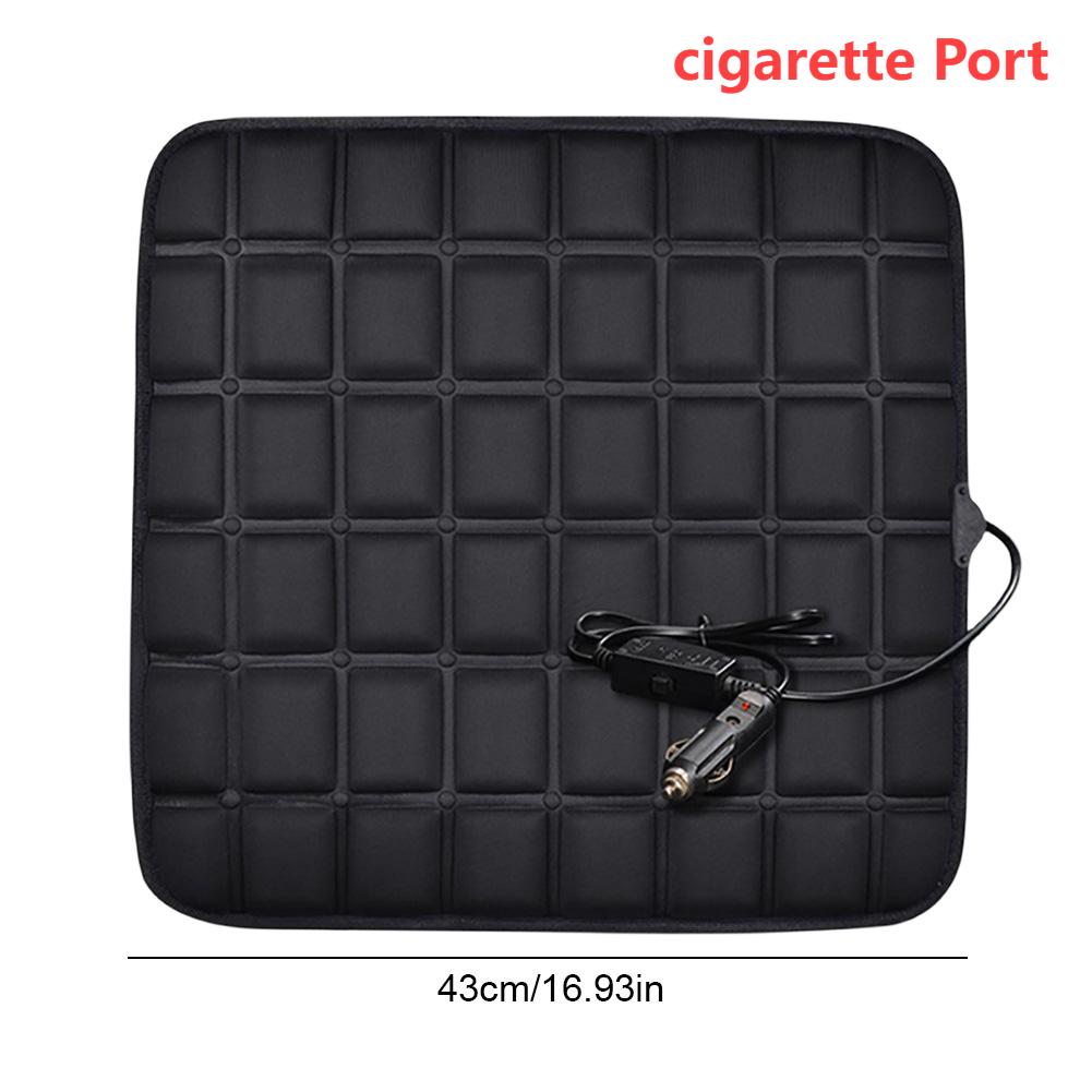Winter Heated Car Seat Cover Heated Cushion USB/Cigarette Port Office Heated Seat Cushion Warm Pad Heating Warmer Cushions