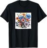 Alpine Aster Bouquet Floral Pastel Colors Graphic T-Shirt