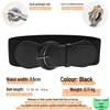 Women's Animal Print Elastic Leather Belt with Buckle