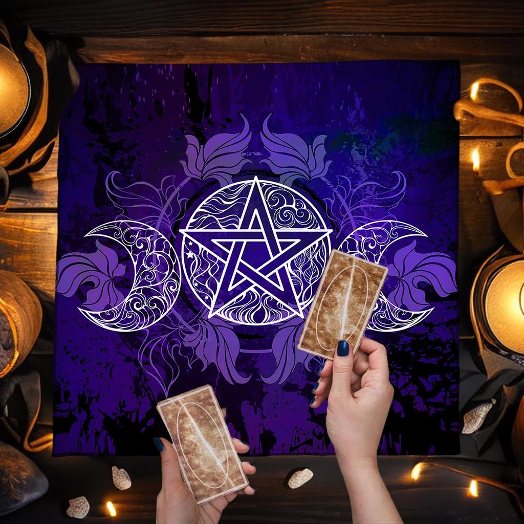 Altar Cloth Tarot Table Cover Starry Twelve Constellations Love Career Oracle Card Tablecloth Moon Tarot Table Cloth Divination