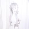 Kuzuha Cosplay Perfect for and Festivals Wig, White/Silver, Heat-Resistant, 80cm, Cosplay, Photoshoots,