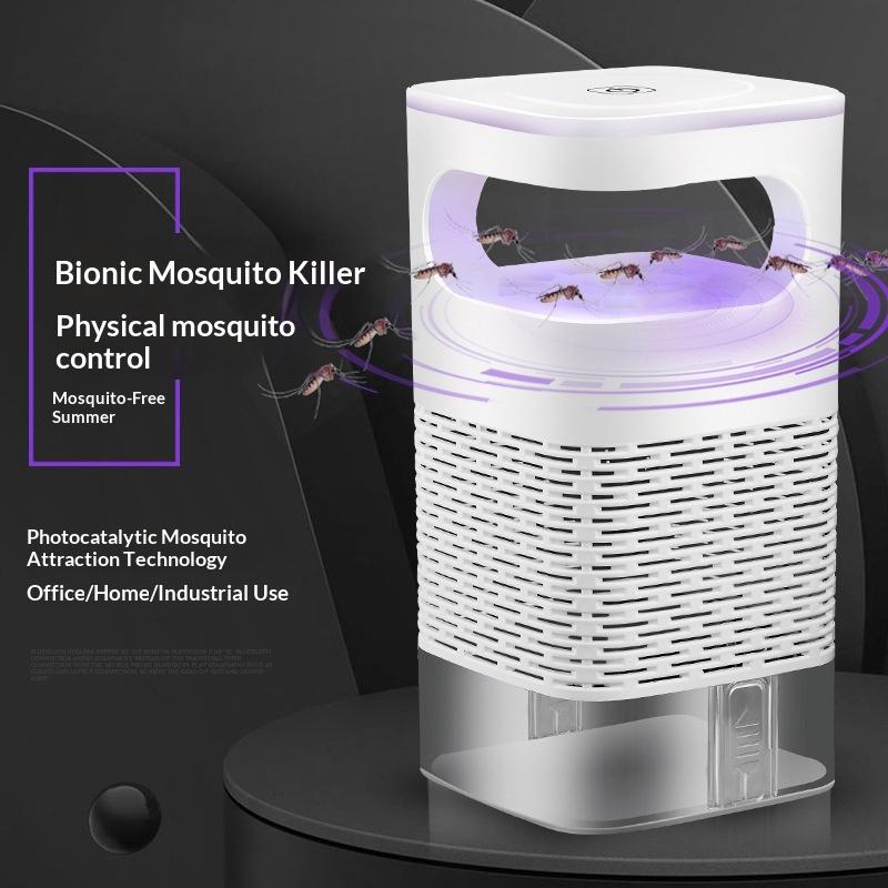 Mosquito Killer Lamp Bionic Design Efficient Physical Trap For Home Office Pet Friendly Kitchen Indoor Use