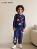 AostaBetty European Kids' Cartoon Embroidery Sports Hoodie