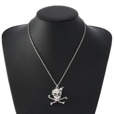 Gothic Accessories Vintage Punk Skull Skull Long Necklace Sweater Chain, Halloween Personality Accessories