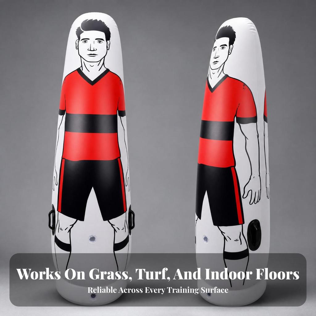 1.6m Tall Inflatable Soccer Training Mannequin PVC Free Kick