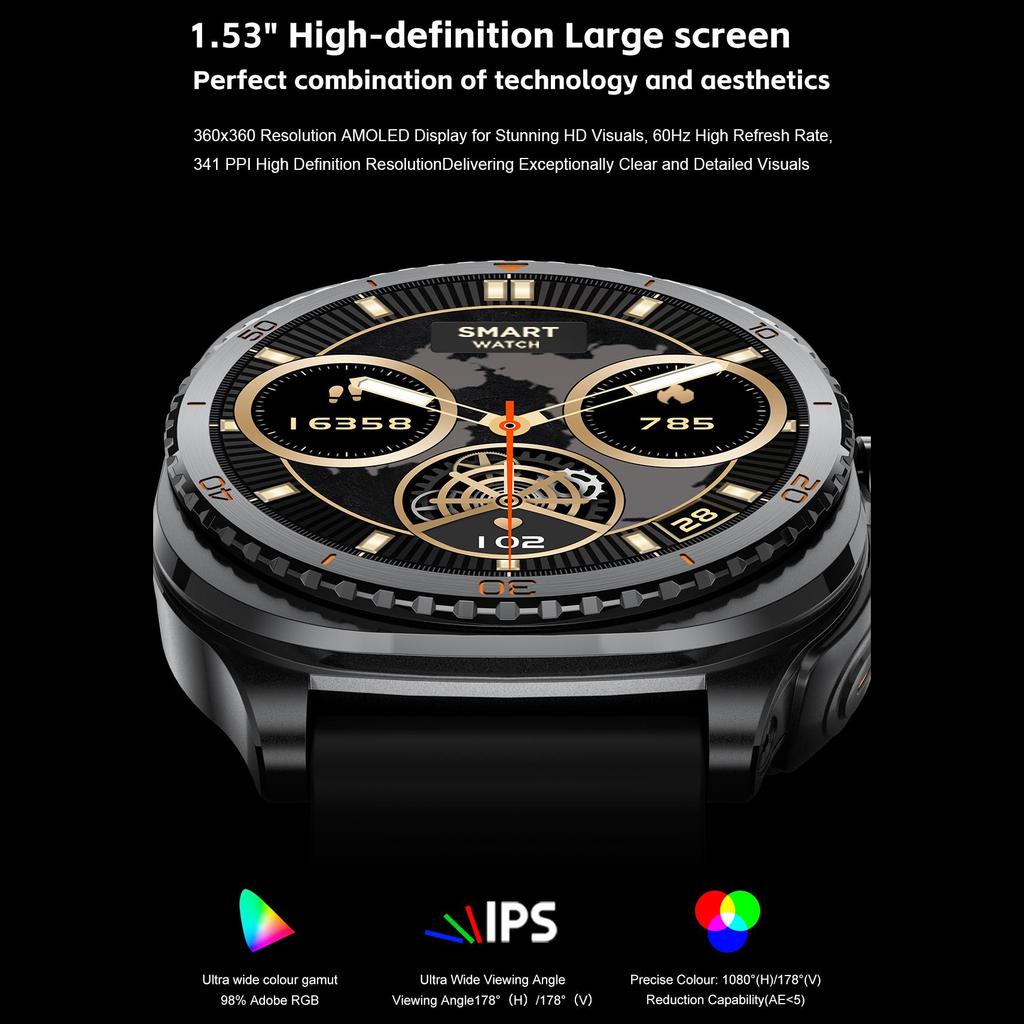 2-in-1 Smartwatch mit kabellosen Ohrhörern, 1,53 Zoll Voll-Touchscreen, Bluetooth, IP67, Kompatibel mit Android iOS