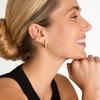 Personalized Fashion C-Shaped Inlaid Pearl Zircon Earrings S925 Silver Needle Stud Earrings Wind Niche Temperament Earrings