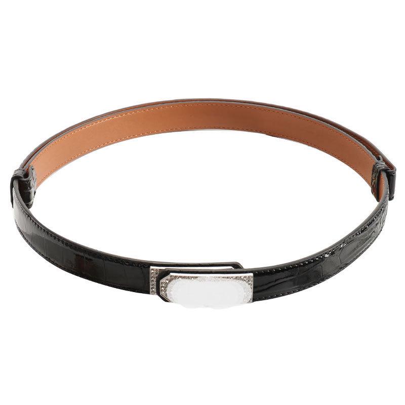 Women's Adjustable Leather Waist Belt - Korean Style Dress Cinching