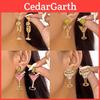 Boucles d'oreilles Vintage en Verre à Cocktail Perlé avec Design Géométrique pour Femmes Hiver 2025
