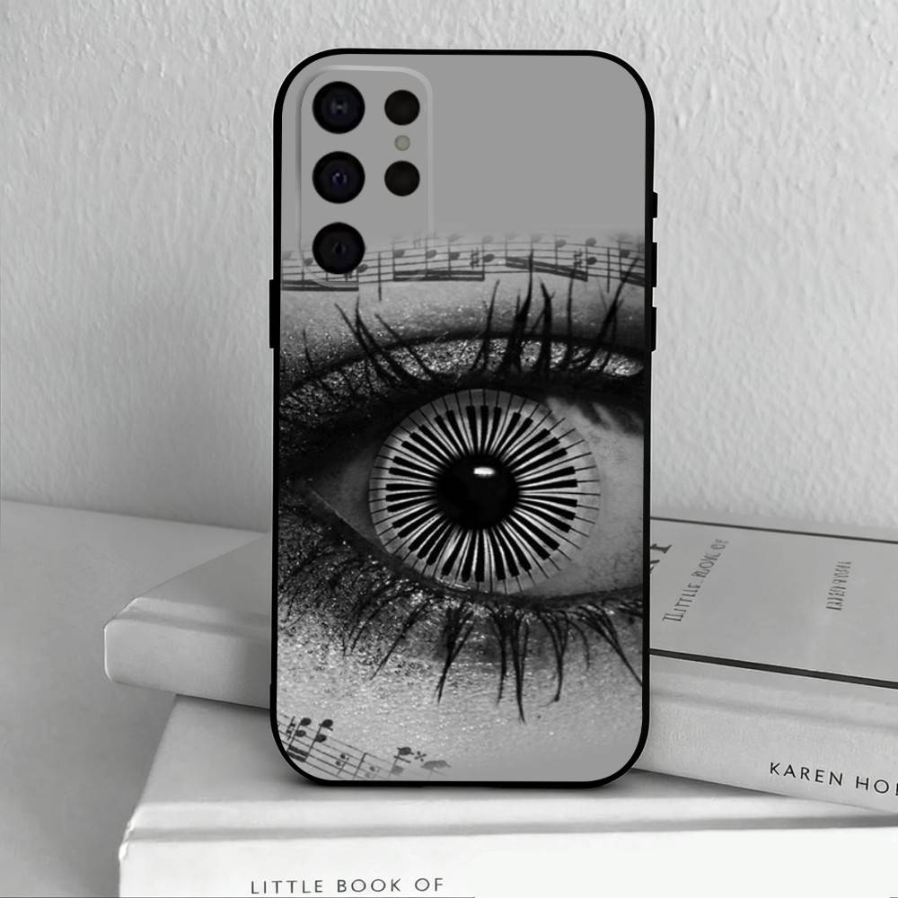 Keyboard Art Piano   Phone Case For Samsung S25,S24,S21,S22,S23,S30,Ultra,S20,Plus,Others Soft Black Cover