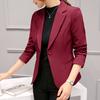 Spring and Autumn Professional Versatile Suit Long Sleeve Temperament Slim Fit Small Suit Jacket Women's Short Style Women