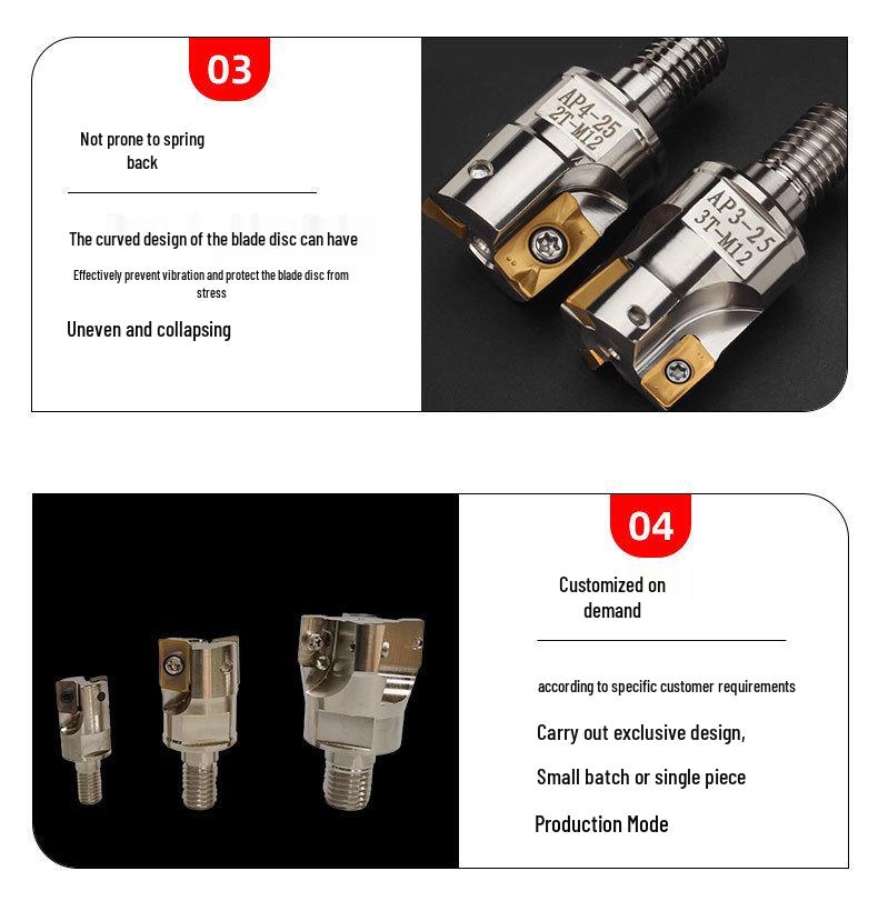 CNC Lock-Type Iron Cutter Head 1604, BAP300R/400R Split Indexable Cutter Bar