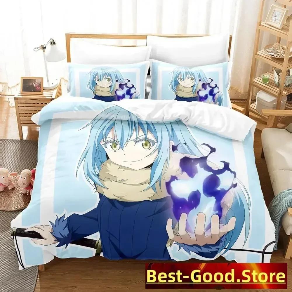 Tid Jag Blev Återfödd Som En Slem Bäddset Enkelsäng Tvåbäddsrum Full Queen King Size Sängkläder Vuxen Barn Sovrum Påslakan Set