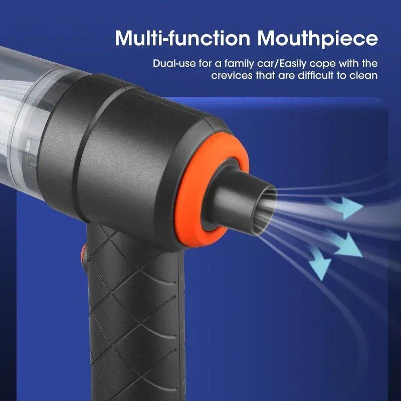 Portable Vacuum Cleaner Convenient Car Vacuum Cleaner 6000PA Handheld Pump USB Car Home Hair Pet Office Vacuum Cleaner