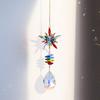 Colorful Crystal Suncatcher Hanging Rainbow Maker Prism Sun Catcher Ornament For Garden Window Outdoor Home Decor Chakra Pendant