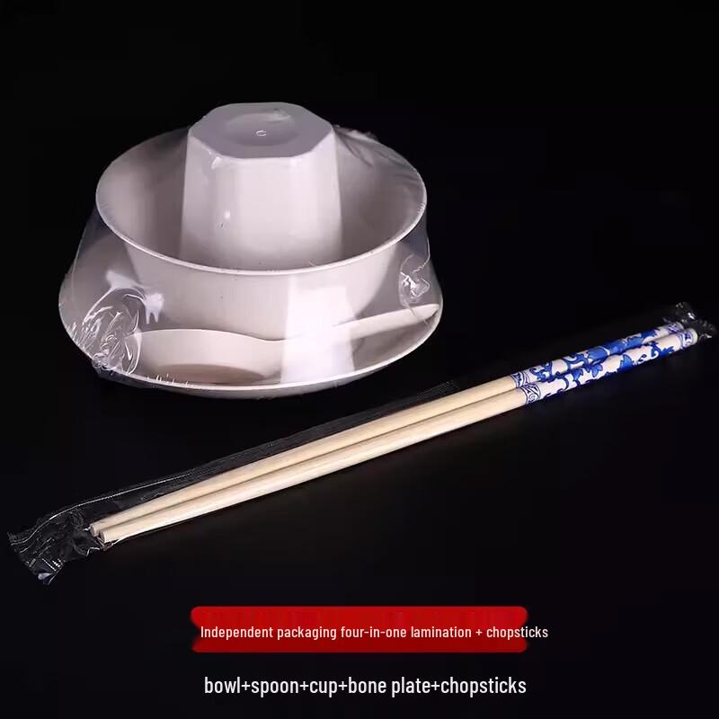 

ZISIZ Disposable Rice Husk Dinnerware Set