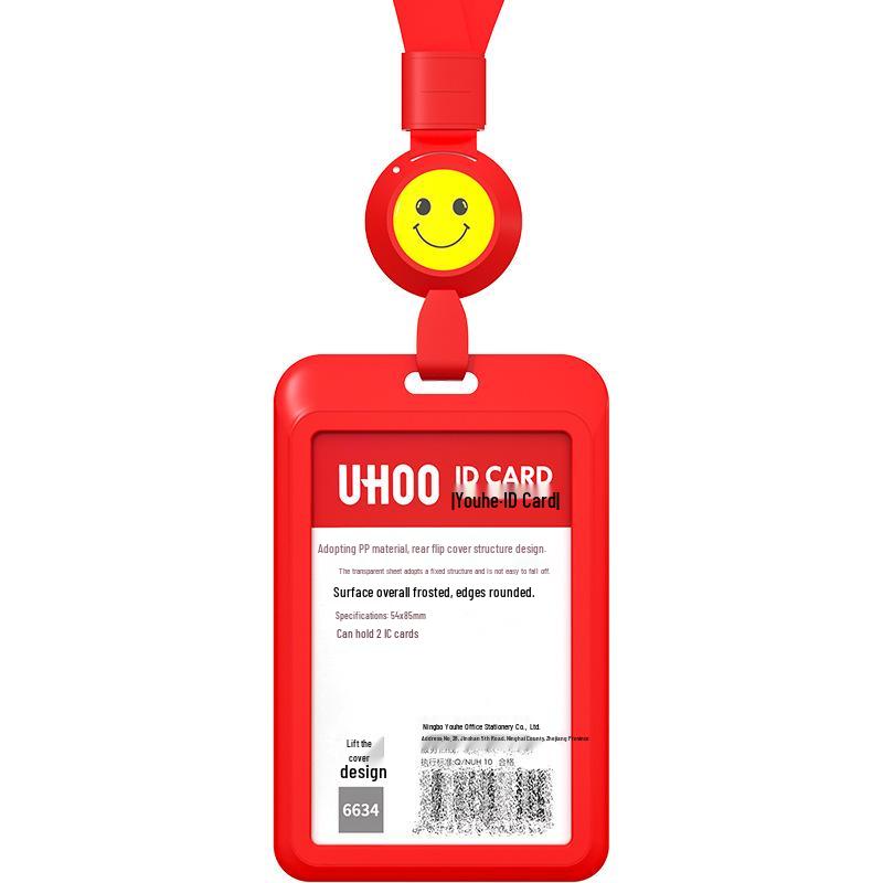 Adjustable ID Badge Lanyard for Employees, Students, Work, and School Cards - Customizable Holder
