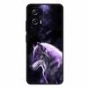For Xiaomi Poco X4 GT Case X4GT X 4 GT Wolf TPU Silicone Soft TPU Back Cover for Poco X4 GT Para Cartoon Black Edge Fundas Coque