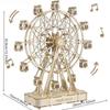 ROBOTIME Rolife Ferris Wheel 3D Wooden Puzzle Music Box TGN01