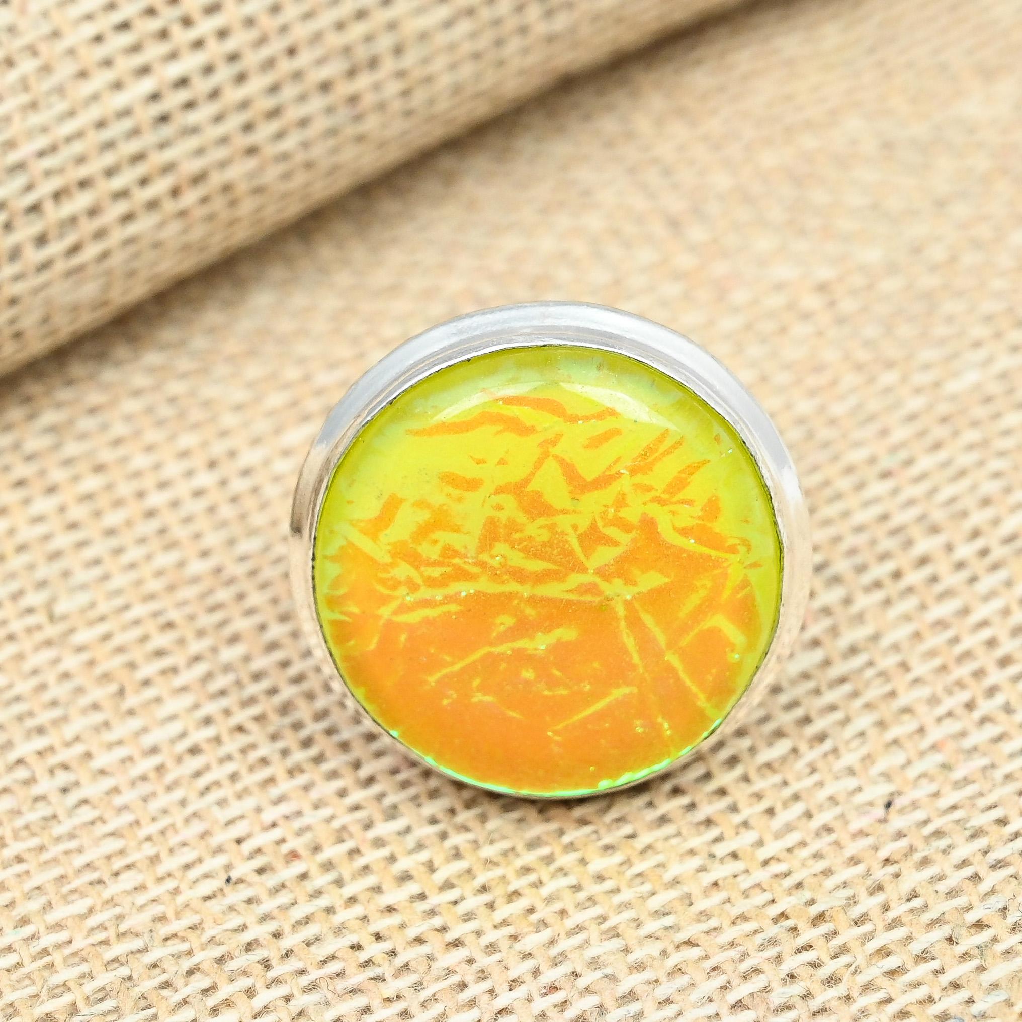 

Кольцо с желтым австралийским тройным опалом и драгоценным камнем из стерлингового серебра 925 пробы, ювелирные изделия ручной работы, рождественский подарок 12 жёлтый