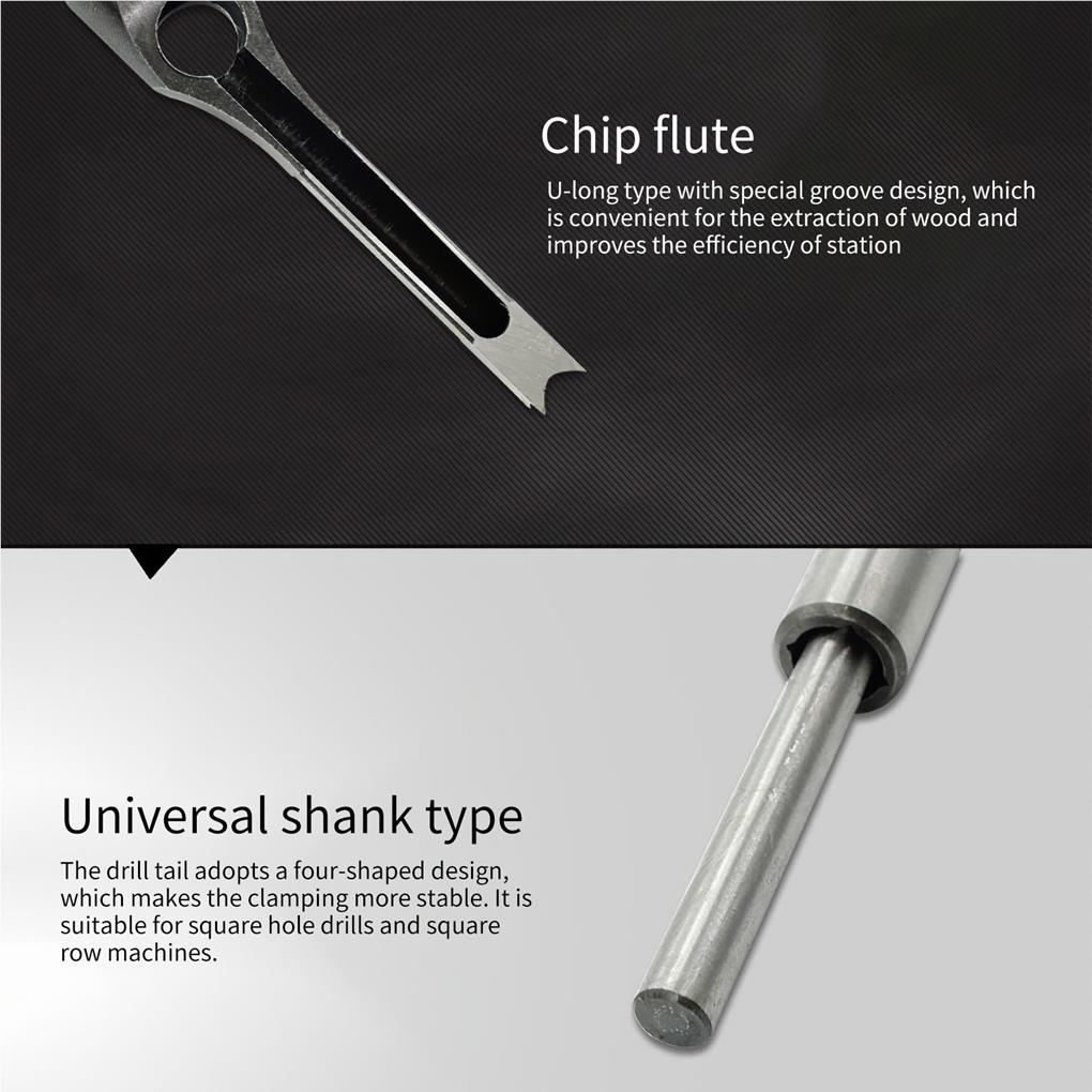 Wood Drill Bit Square Hole Multifunctional Portable Universal Saw Drilling Punching Tool Professional Woodworking