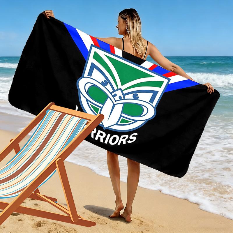 New Zealand Warriors Print Beach Towel, Large Soft Quick Dry Towel for Beach Camping Swimming