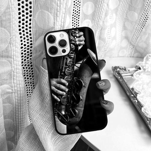 Saxophone Music Phone Case For Samsung Galaxy S10 S22 S23 S24 Note 10 20 Lite S20 Plus S21 Ultra Back Cover