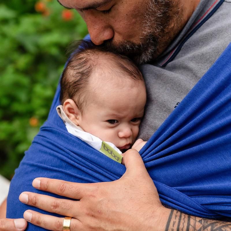 Echarpe de portage boba wrap serenity dark blue - boba