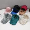 Jesienno-zimowe czapki dla mężczyzn i kobiet, welurowa czapka bejsbolówka, unisex, z zakrzywionym daszkiem, casualowa czapka, miękka, regulowana snapback